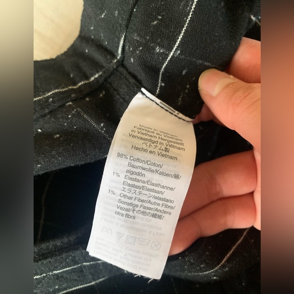 Madewell Slim Wide leg pants in black speckled windowpane size 27 - Picture 13 of 16